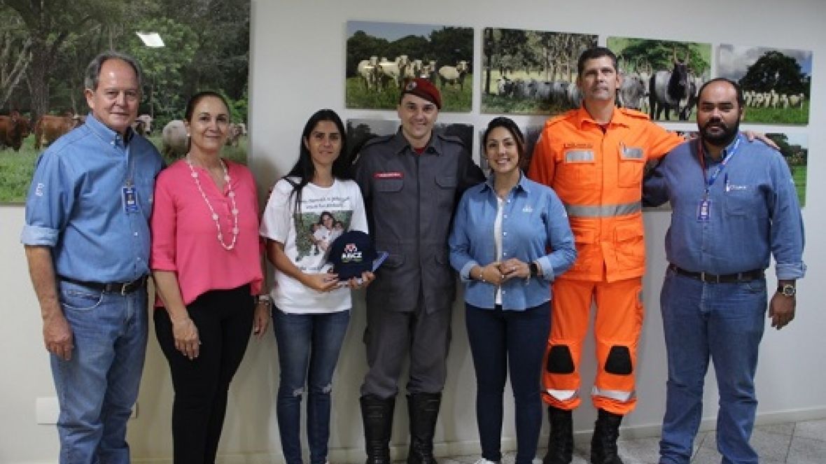 ABCZ recebe a visita do Comandante do Corpo de Bombeiros de Uberaba