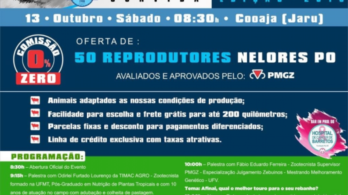 2º Shopping Nelore, da Agropecuária São José, vai ofertar 50 reprodutores no próximo sábado (15)