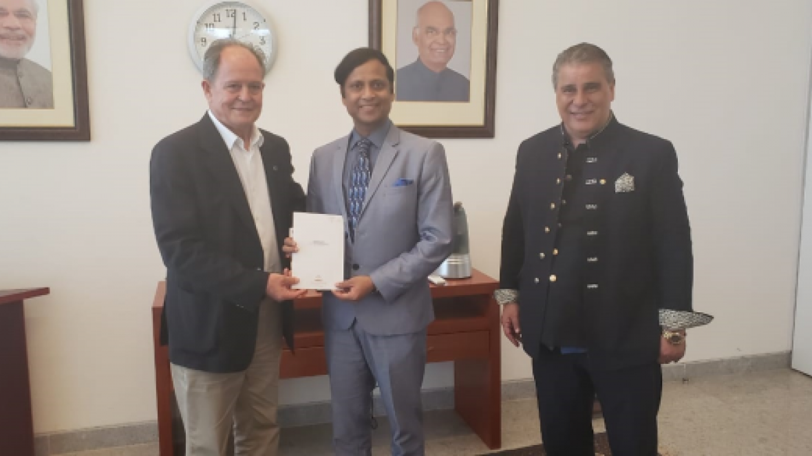 ExpoZebu 2019:  presidente da ABCZ convida Embaixador da Índia