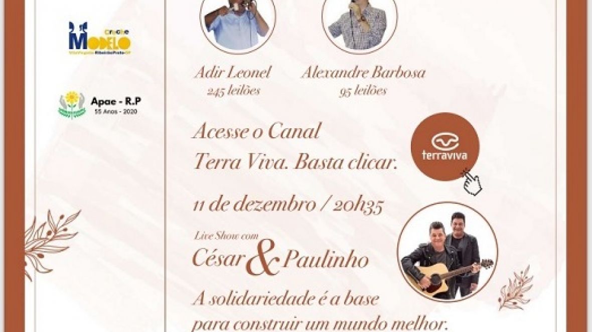 Leilão beneficente em prol da APAE de Ribeirão Preto será realizado amanhã (11)