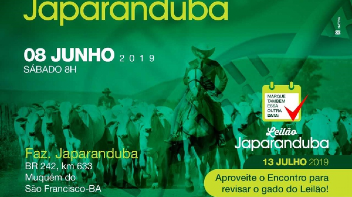 ?Encontro Técnico Japaranduba? será realizado no próximo sábado (8)