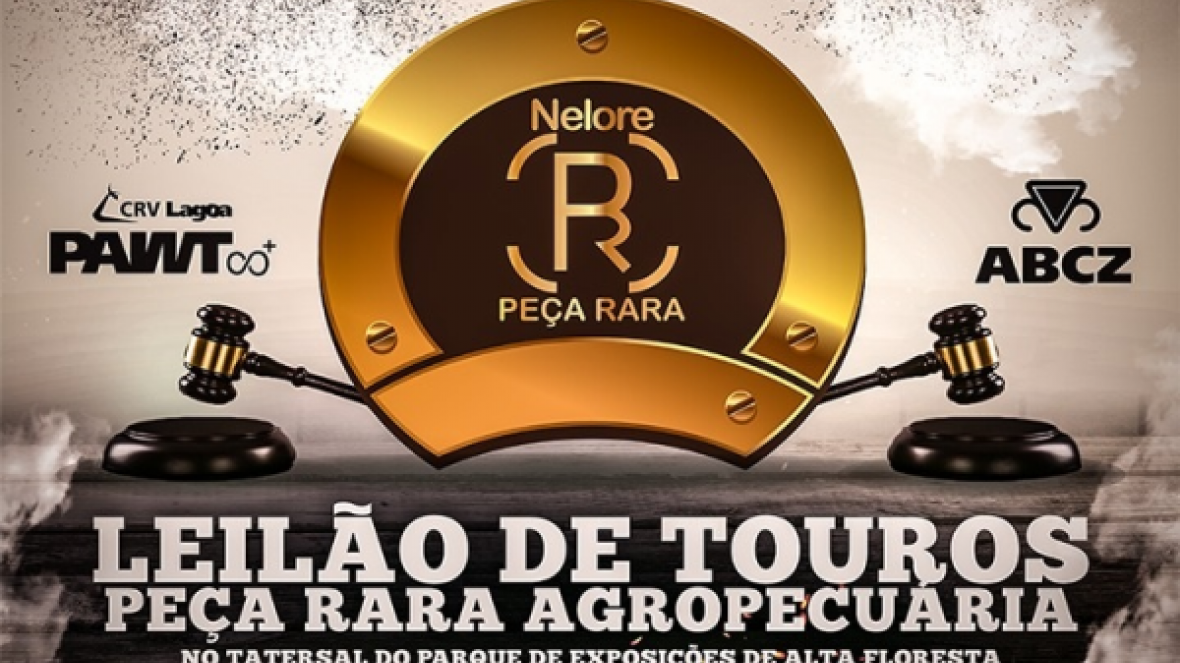 Touros e novilhas Nelore PO serão ofertados em leilão ?Peça Rara?, no próximo domingo (05)