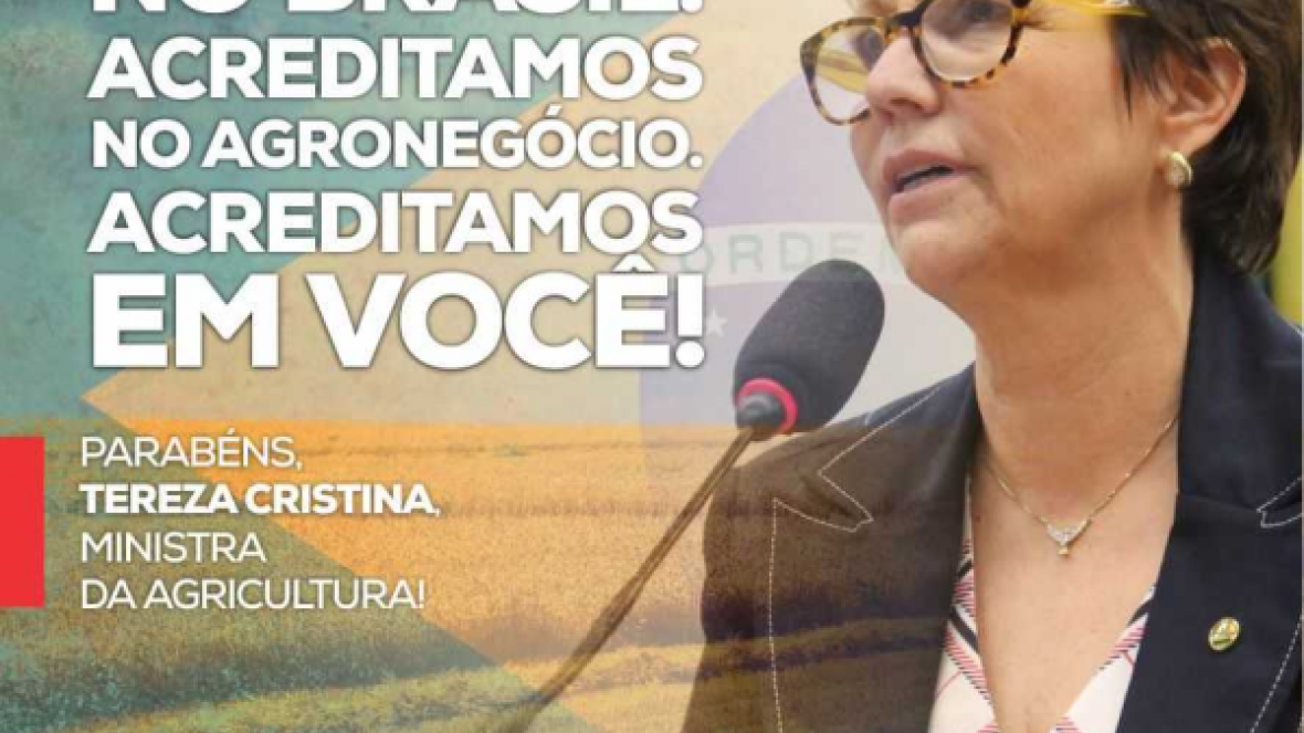 NOTA OFICIAL : ABCZ emite apoio público à futura Ministra Tereza Cristina