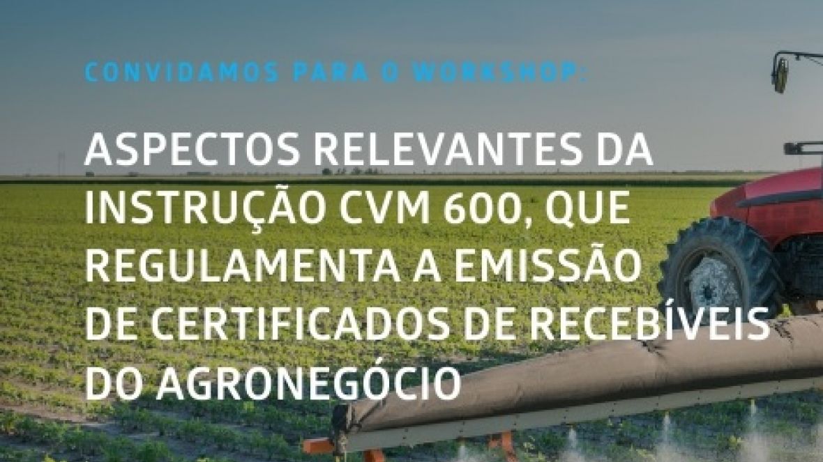 ABCZ participará de workshop sobre Certificado de Recebíveis do Agronegócio em Belo Horizonte (MG)