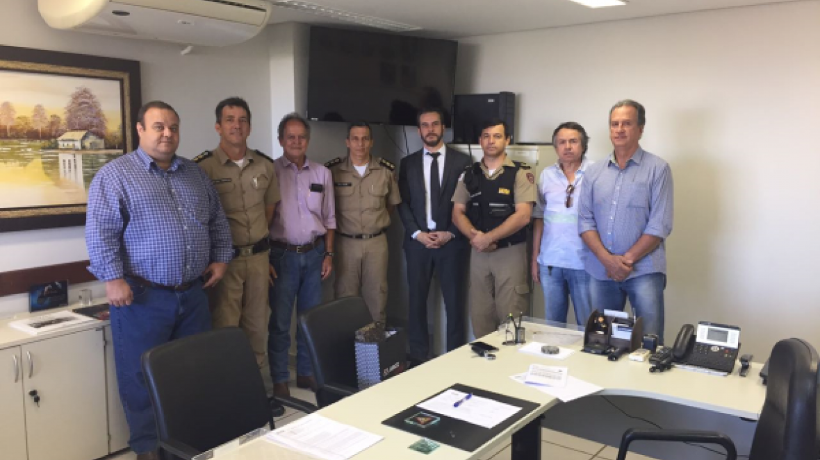 Presidente da ABCZ visita sede da Polícia Militar e agradece apoio durante ExpoZebu