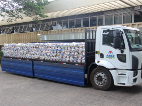 ?ABCZ do Bem? doa mais de 3.2 toneladas de alimentos a asilos de Uberaba (MG)