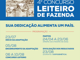 Inscrições para o ?4º Concurso Leiteiro de Fazenda? já estão abertas