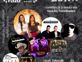 FAZU organiza festa para comemorar seus 40 anos	