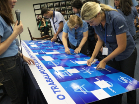 ABCZ retoma as atividades e colaboradores são recebidos com ação especial