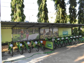 ABCZ e Unimed inauguram Bicicletário no Parque Fernando Costa