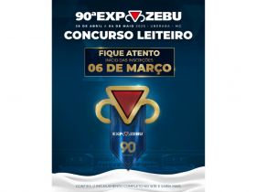 90ª ExpoZebu: inscrições para o Concurso Leiteiro começam nesta quinta (6)