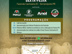 Fazenda Cachoeira 2C promove ?Dia de Campo? na próxima sexta (30)